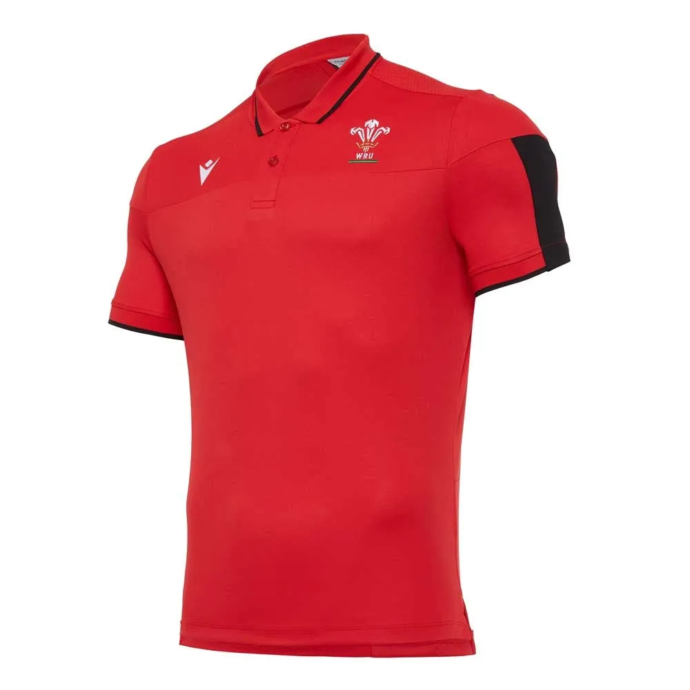 2020-2021 Wales Travel Tech Polo Shirt (Red)