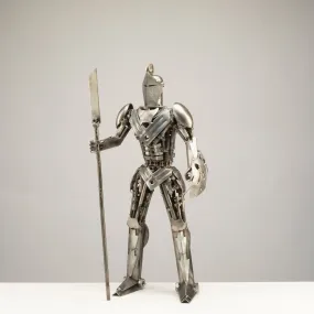 22 Knight Recycled Metal Art Sculpture