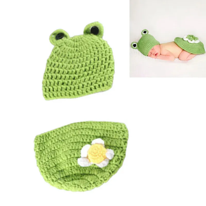 26 Styles Baby Photo Shoot Outfit Cute Animal Crochet, Handmade Knit Costume Accessories Newborn Photography Props