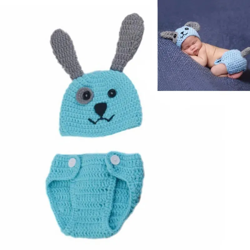 26 Styles Handmade Baby Photo Shoot Outfit Cute Animal Crochet, Handmade Knit Costume Accessories Newborn Photography Props