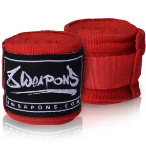 8 Weapons 3.5m Hand Wraps Red