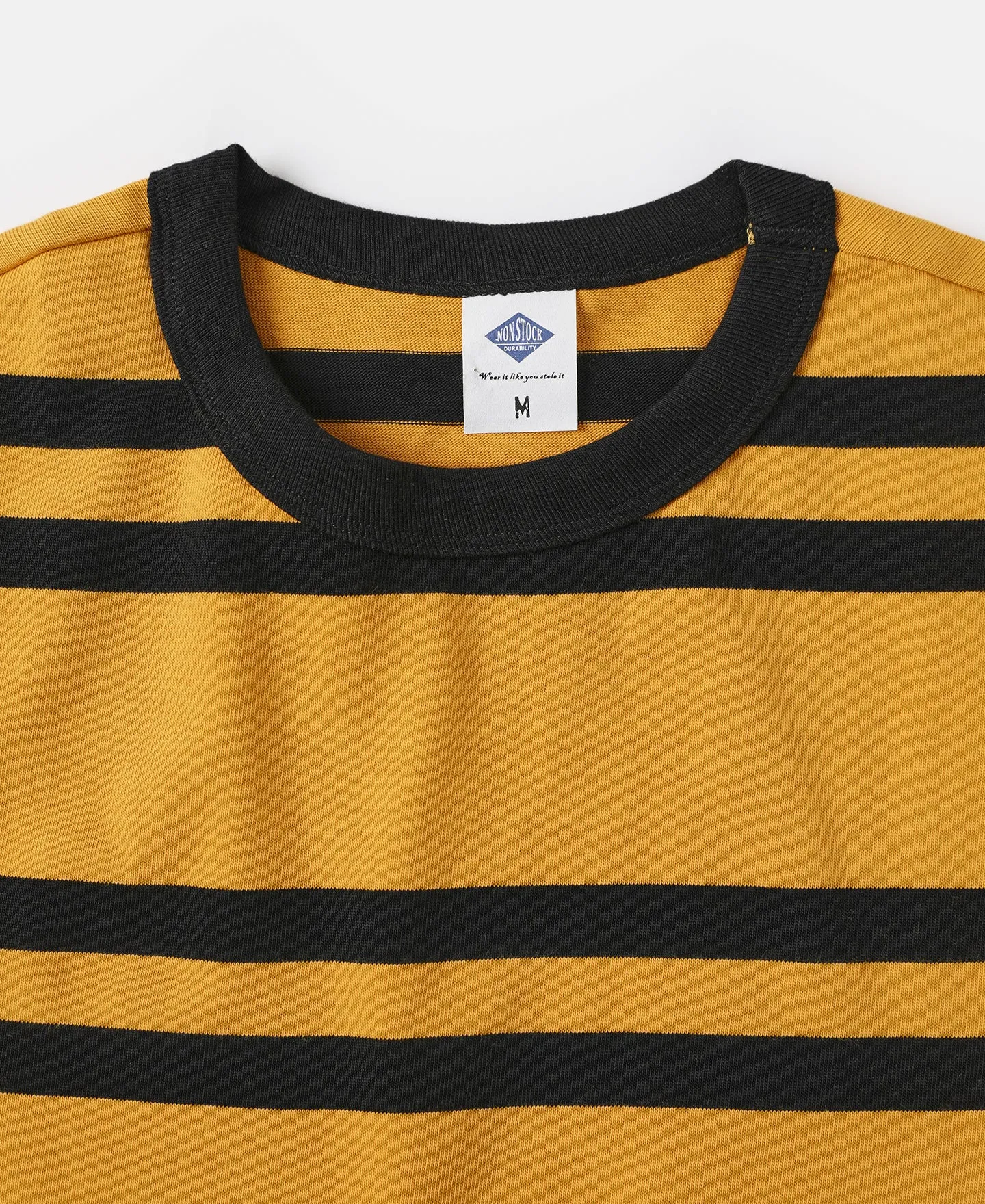 9.8 oz IVY Style Striped T-Shirt - Yellow/Black