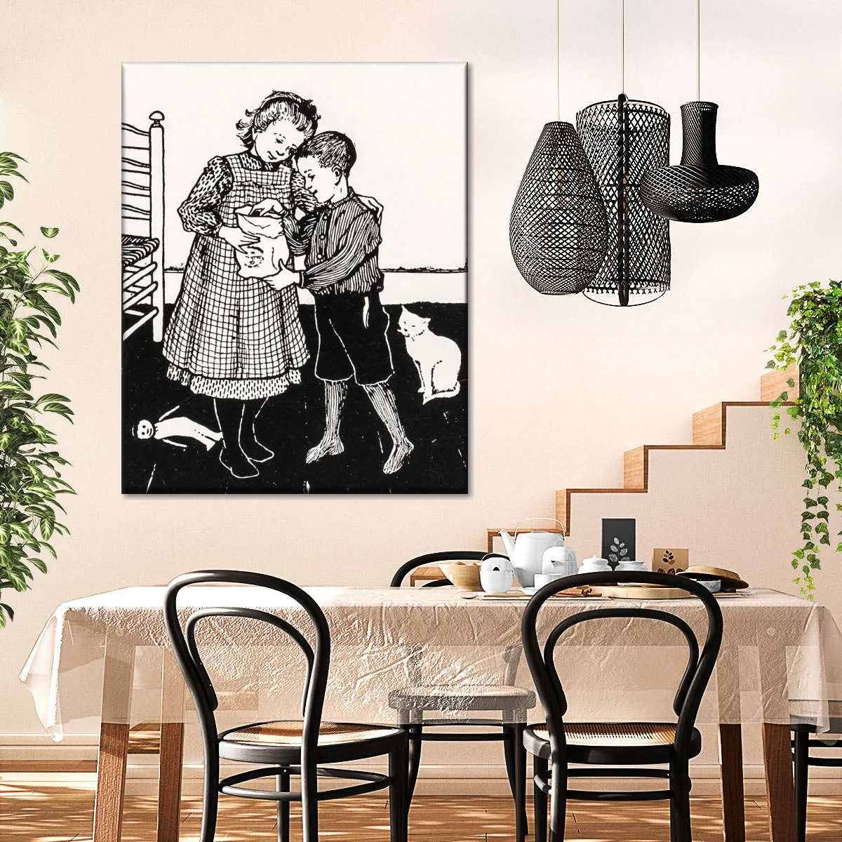 A Boy And A Girl Wall Art