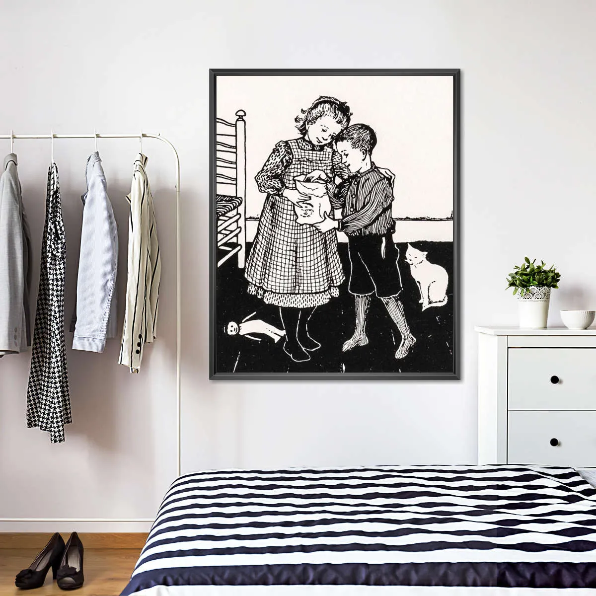 A Boy And A Girl Wall Art