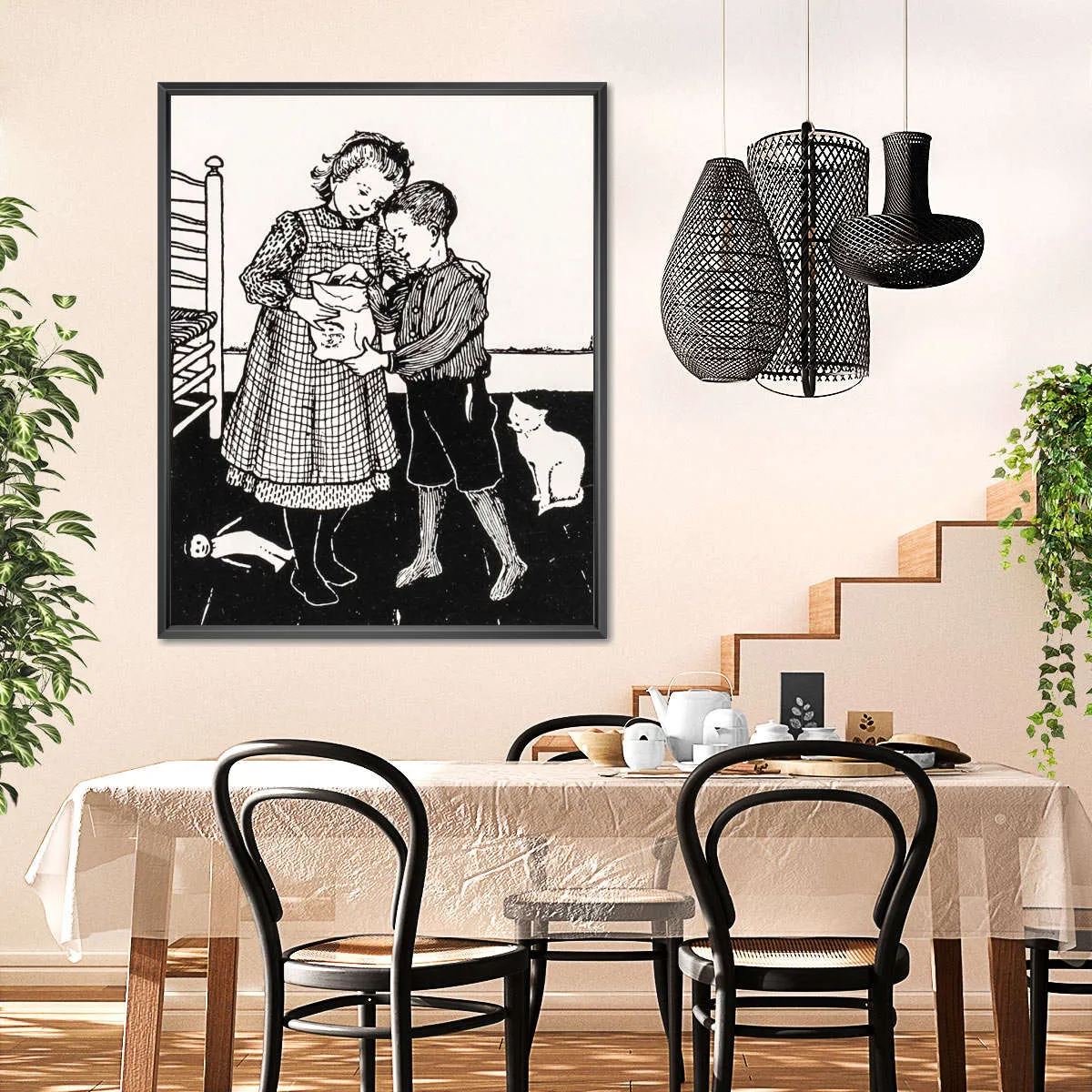 A Boy And A Girl Wall Art