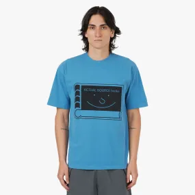 Actual Source Happy Book T-shirt / Blue