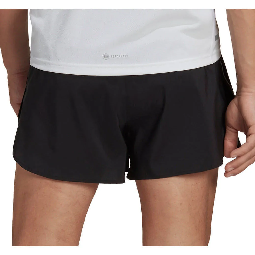 adidas Own The Run Split Mens Running Shorts - Black