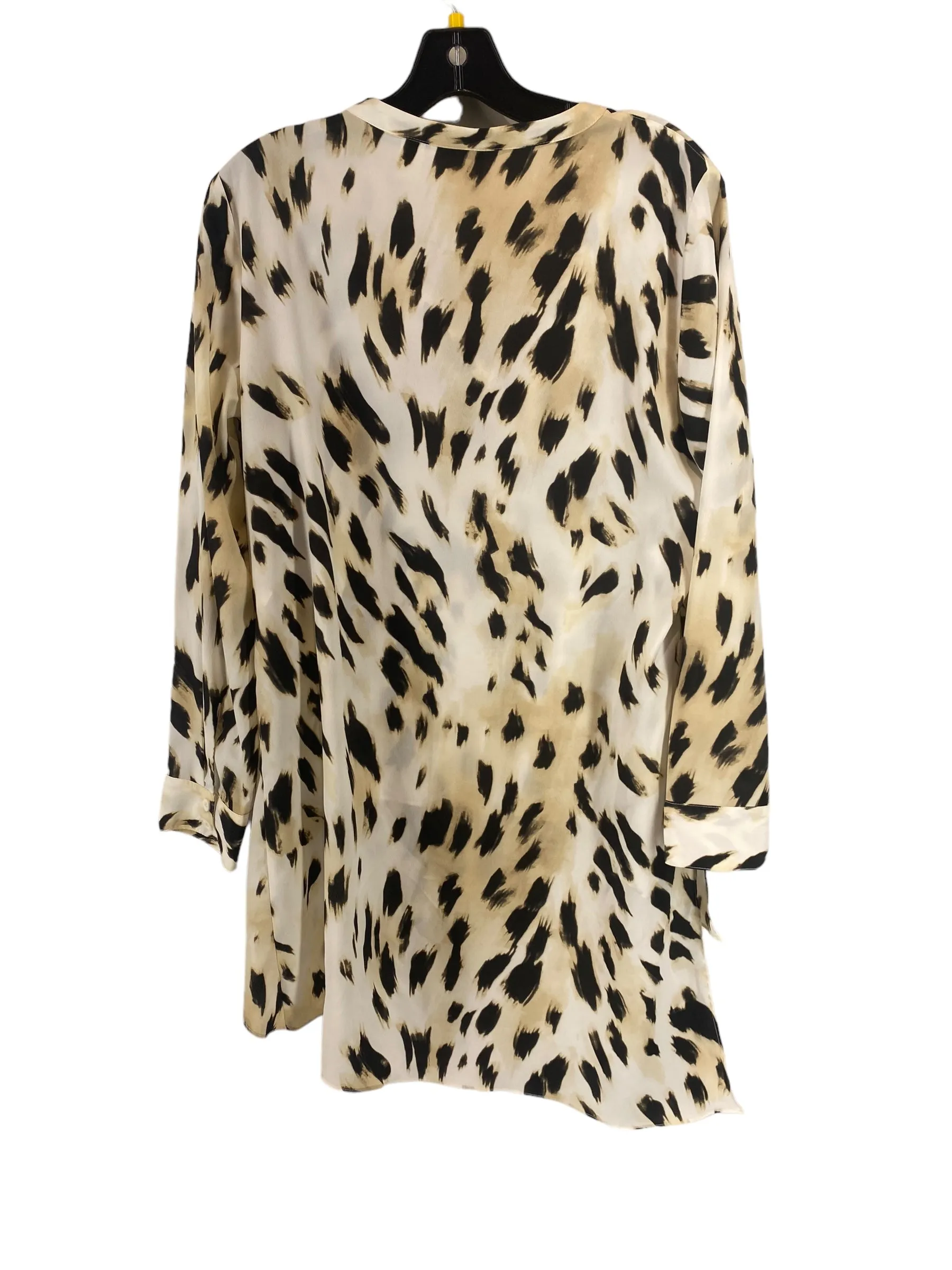 Animal Print Top Long Sleeve Chicos, Size 1