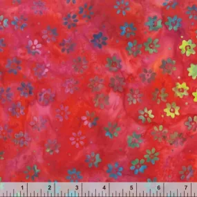 Anthology Batik - Be Colourful 3180Q X Rainbow Daisy By The Yard