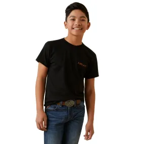 Ariat Boys Shield Stitch Black T-Shirt 10045294