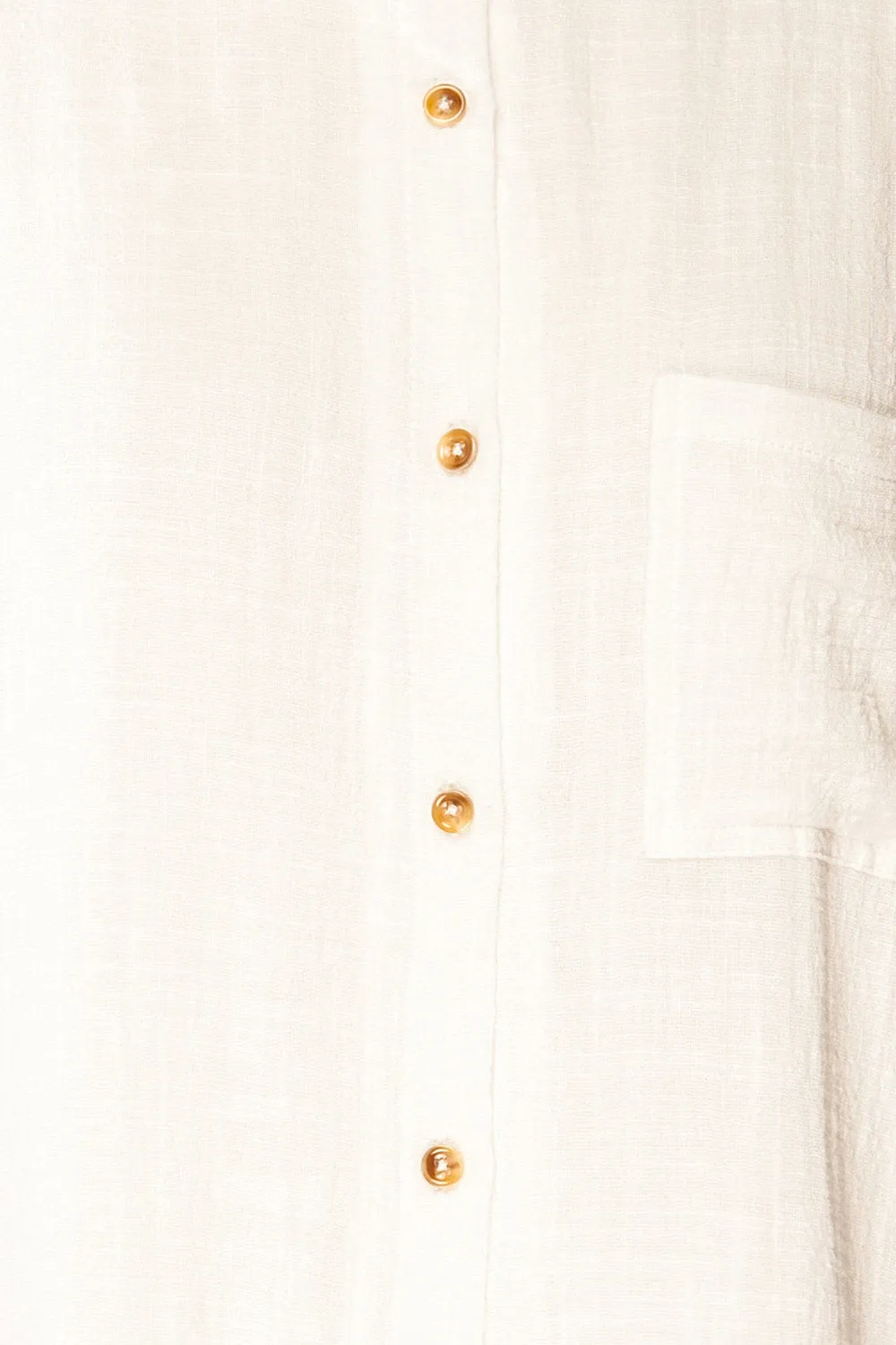 Arles Ivory | Short Shirt Dress w/ Pockets