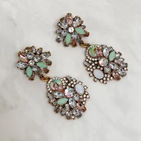 ASHA Pastel Rhinestone Earrings