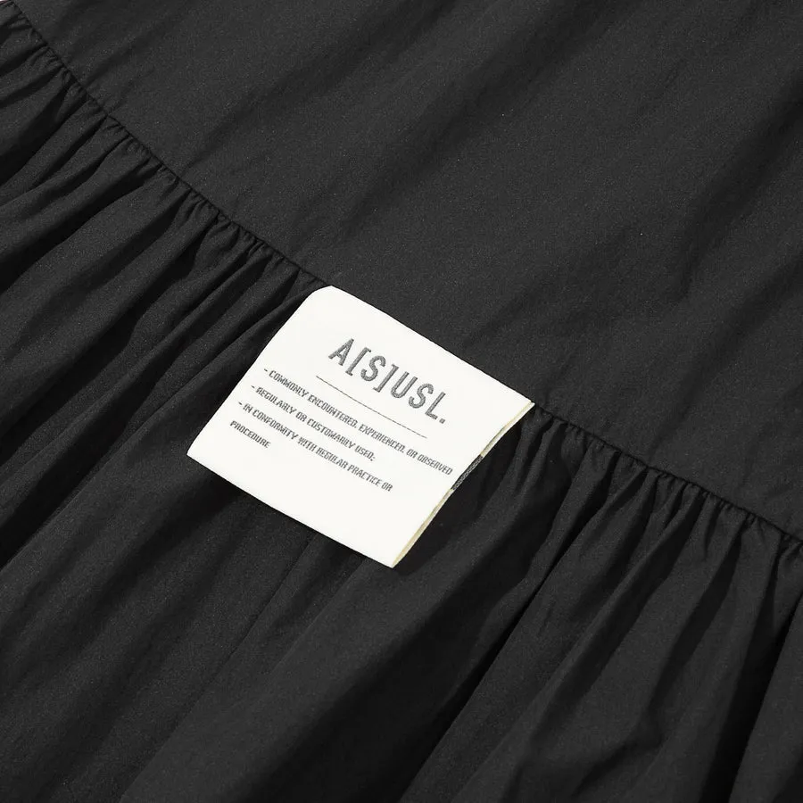 A[S]USL NYLON 3-LAYER SKIRT-BLACK