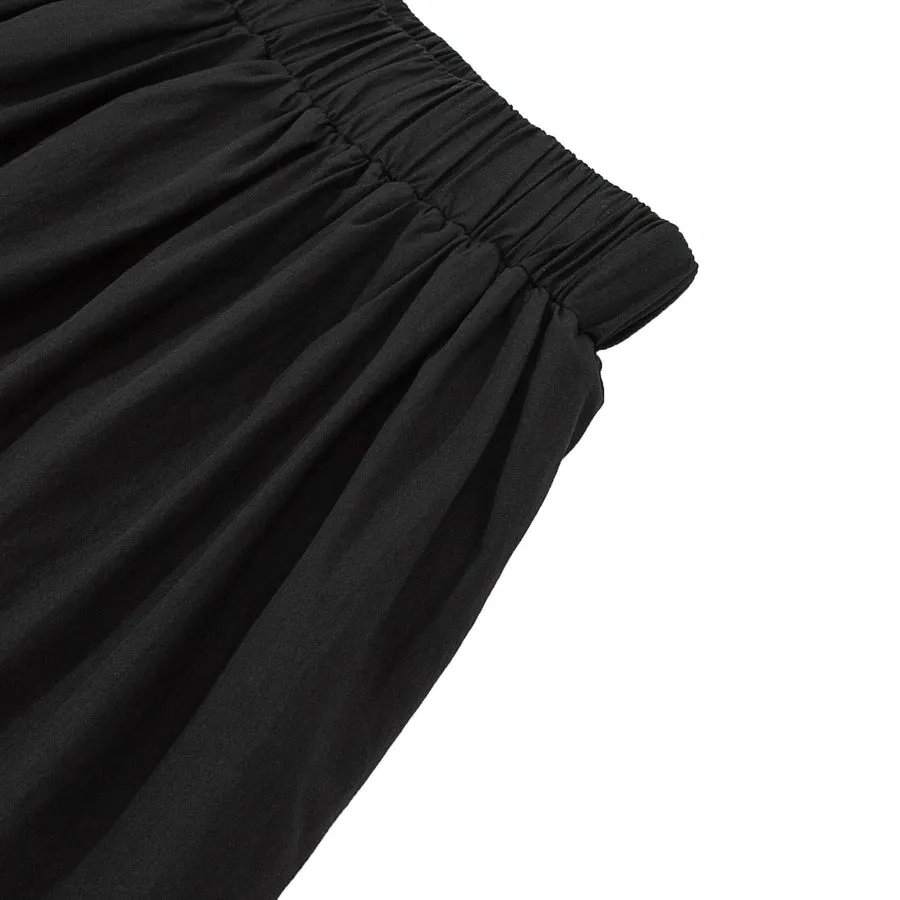 A[S]USL NYLON 3-LAYER SKIRT-BLACK