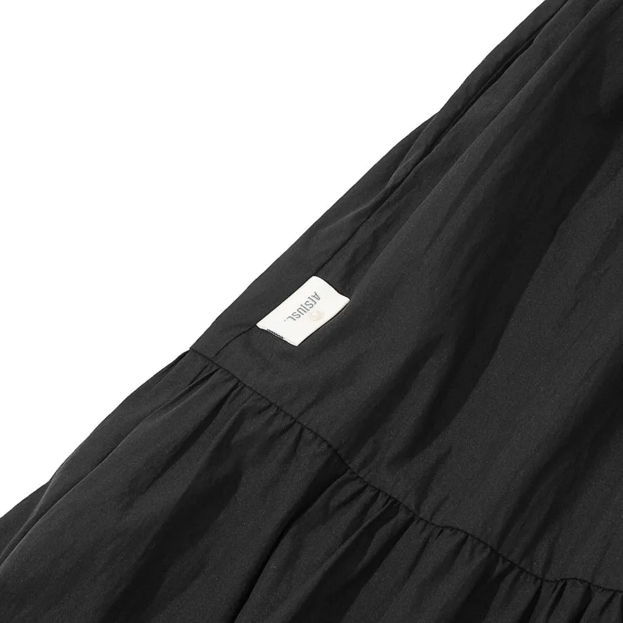 A[S]USL NYLON 3-LAYER SKIRT-BLACK