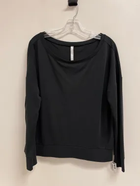 Athletic Top Long Sleeve Collar By Fabletics In Black, Size: S