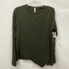 Athletic Top Long Sleeve Crewneck By Lululemon In Green, Size: 6