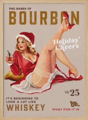 Babes of Bourbon Vol 25 Holiday Cheer Christmas Pinup , By Brett Gramse