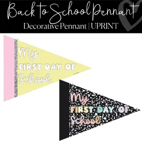 Back to School Pennant | Printable Classroom Decor | Schoolgirl Style