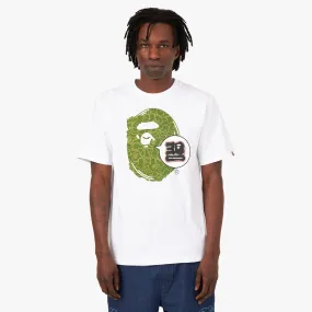 BAPE 30th Anniversary Ape Head T-shirt White / Green