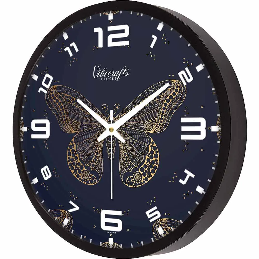 Beautiful Morpho Butterfly Designer wall clock