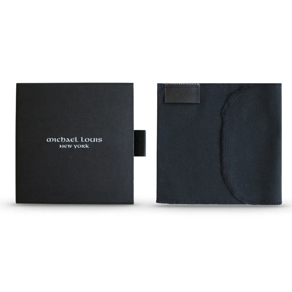 Black Pebbled Leather Classic Card Holder