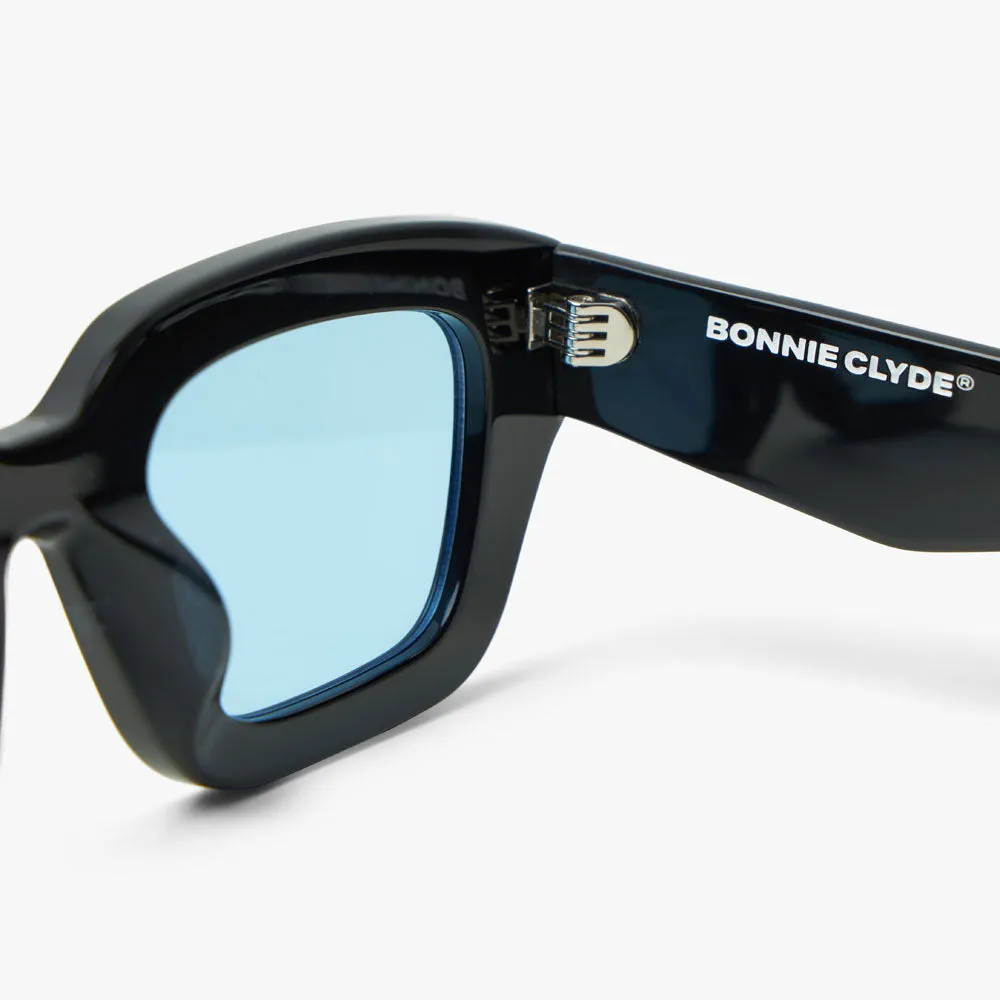 Bonnie Clyde Karate Sunglasses Black / Blue