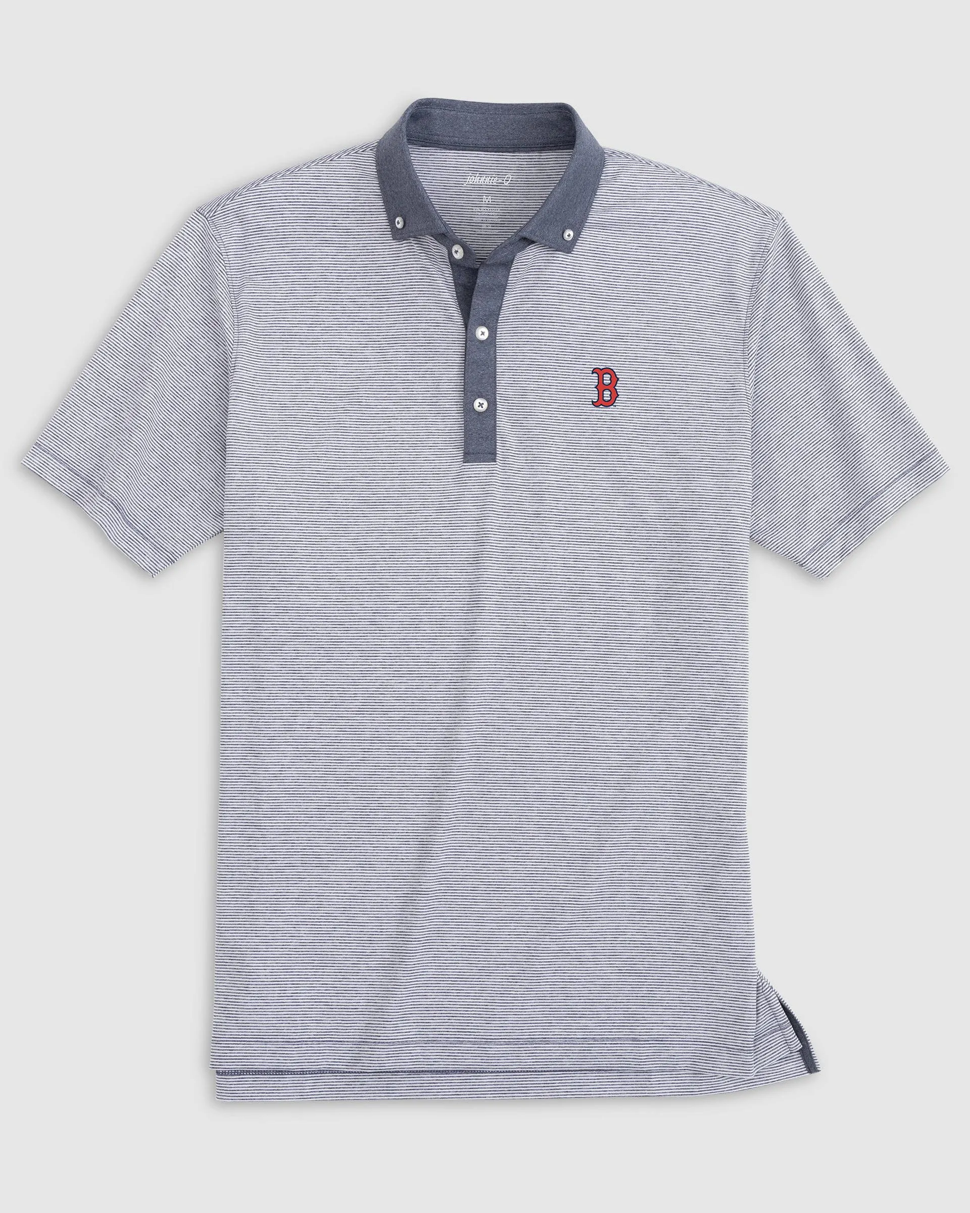 Boston RedSox Walsh Striped Jersey Performance Polo