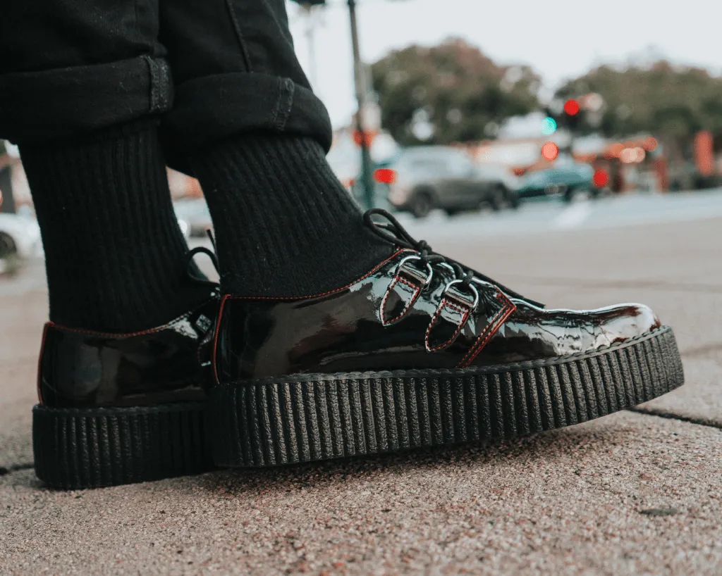 Burgundy Gradient D-Ring Mondo Creeper