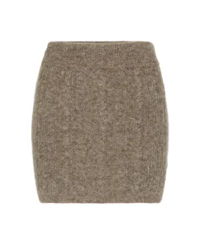 CABLE KNIT WOOL SKIRT