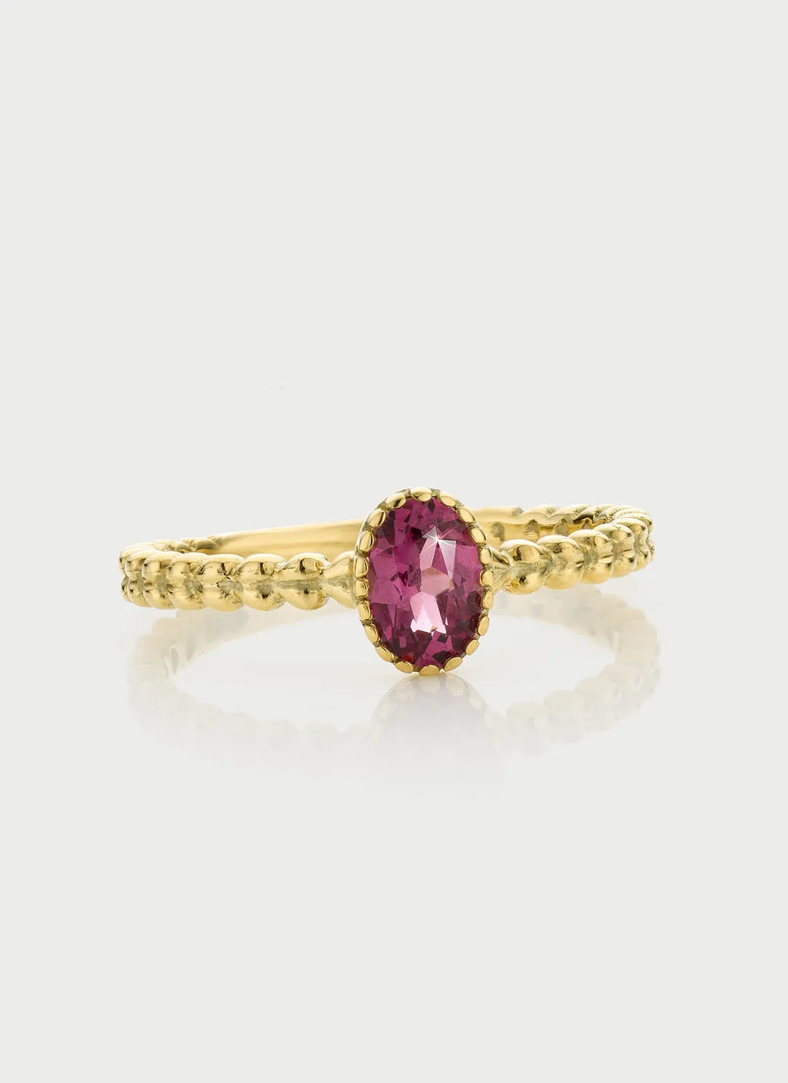 Caes tourmaline october birthstone ring 14k gold