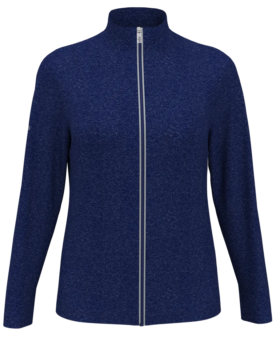 Callaway Ladies' Full Zip Waffle Fleece Jacket