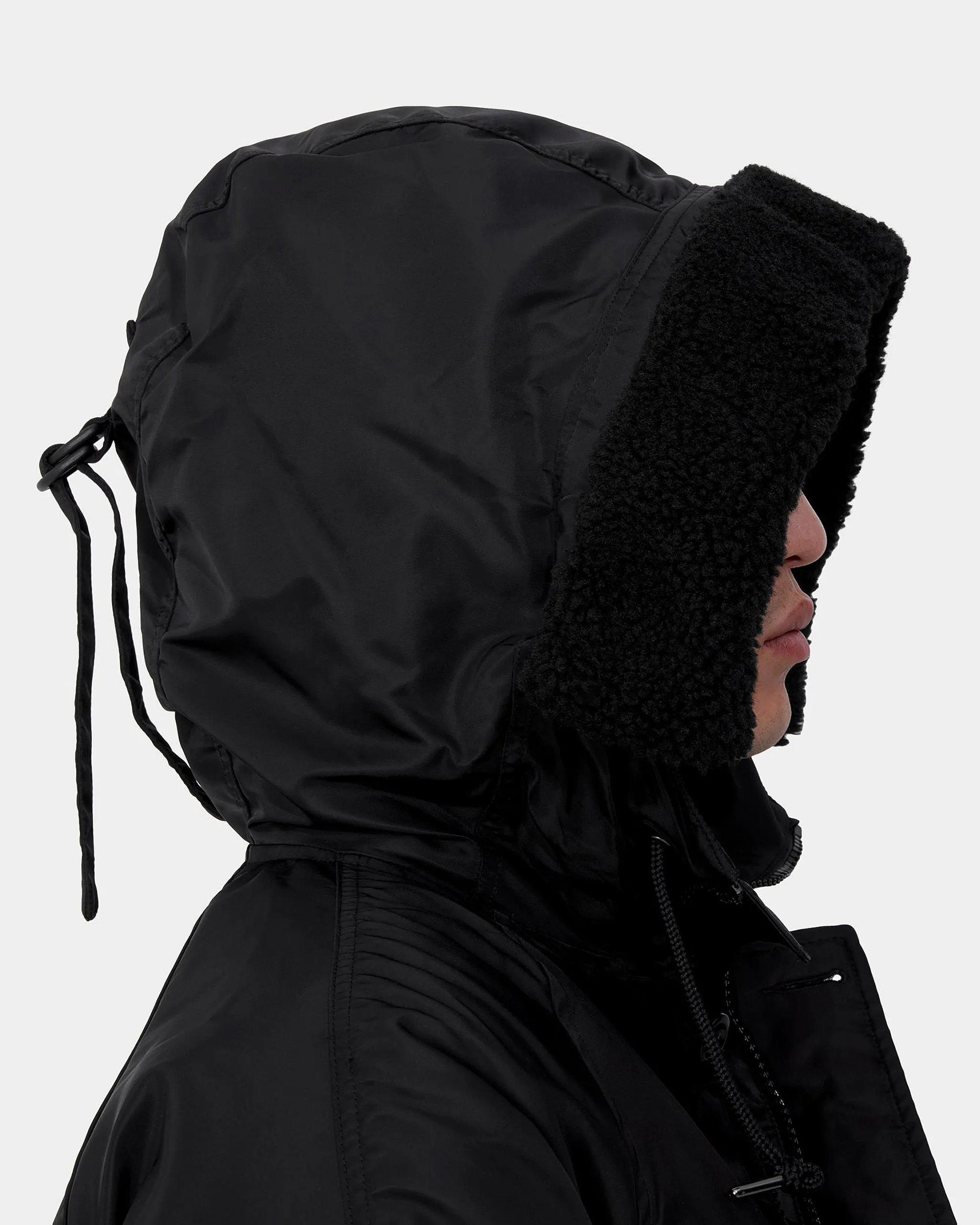 Carhartt WIP Hooded Olten Parka - Black