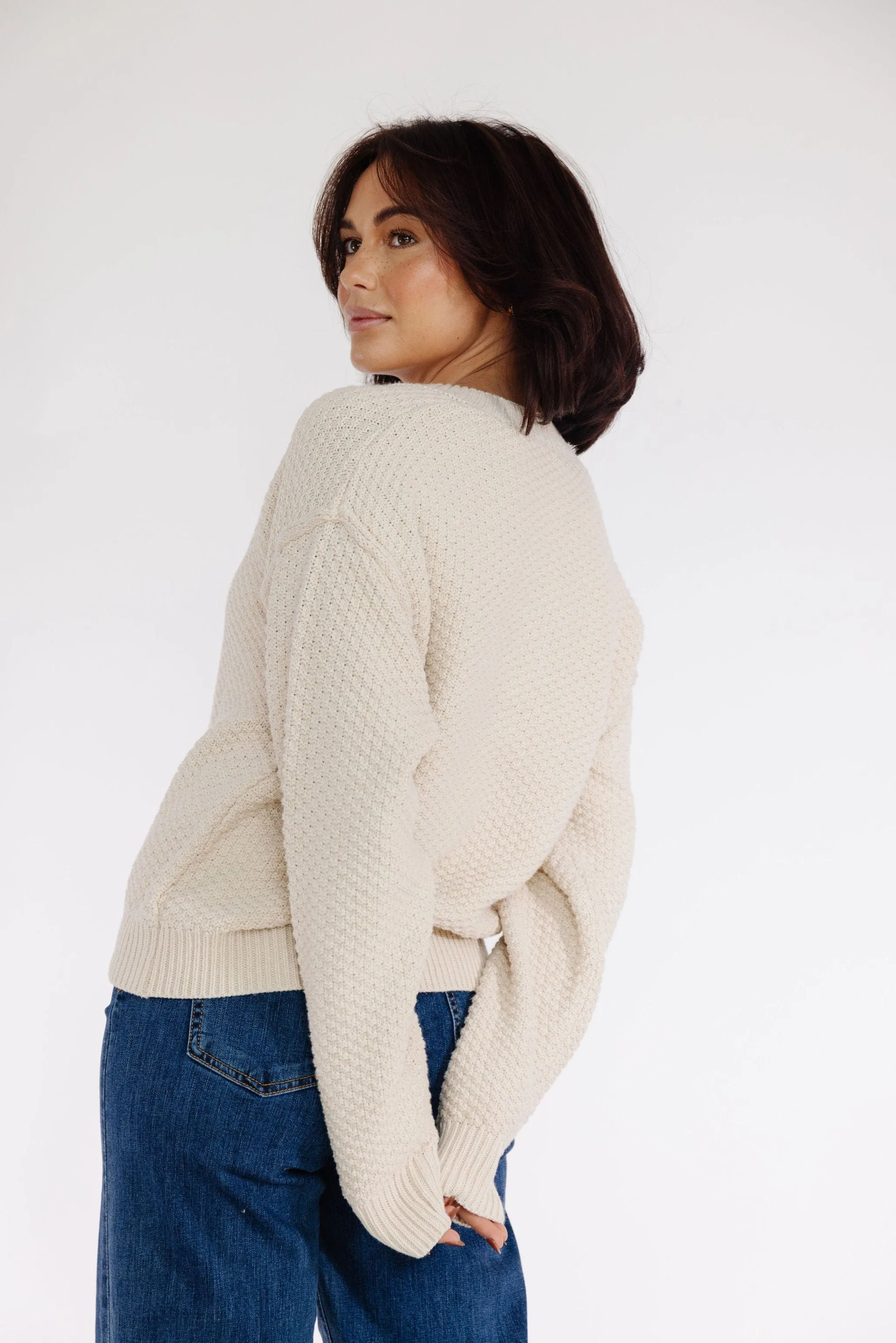 Chandra Cardigan in Shell