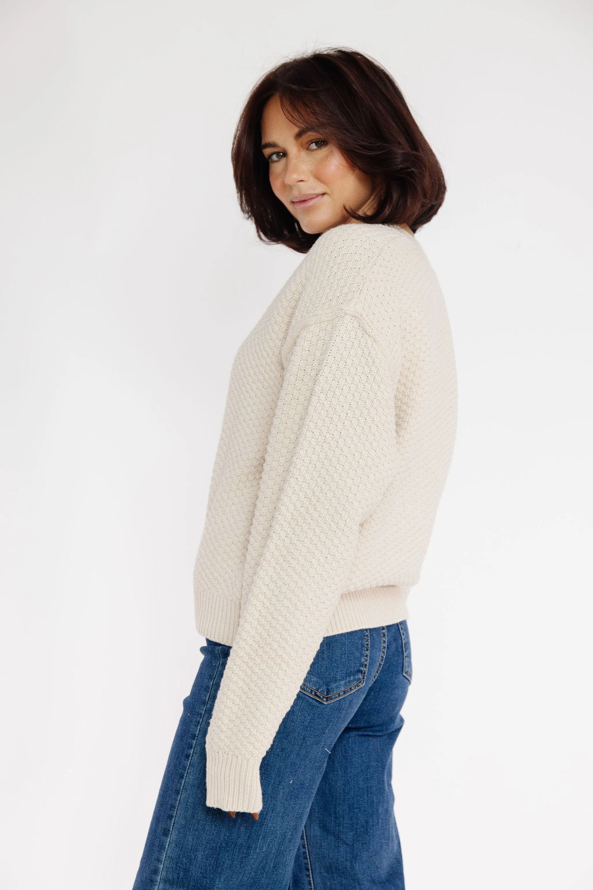 Chandra Cardigan in Shell