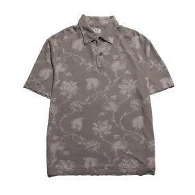 CP Company Floral Print Short Sleeve Polo Circa 2000s