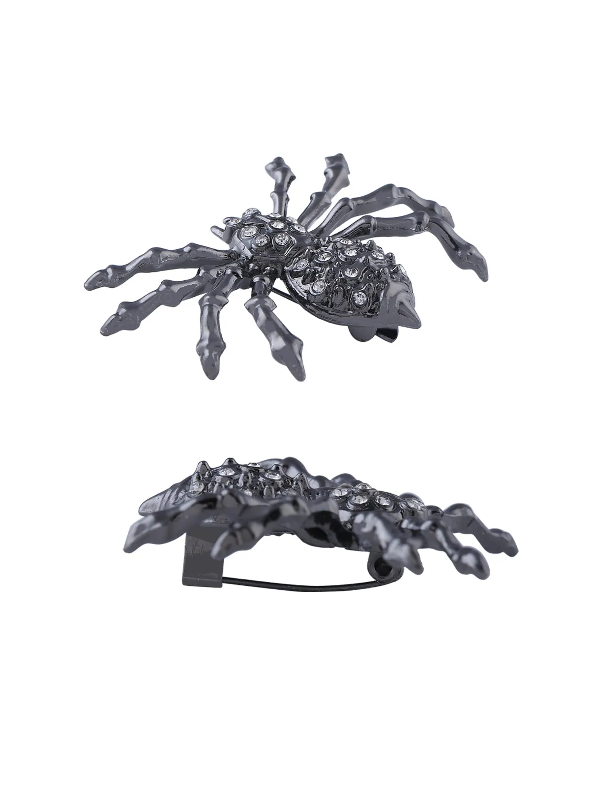 Creepy Designer Spider Insect Brooch