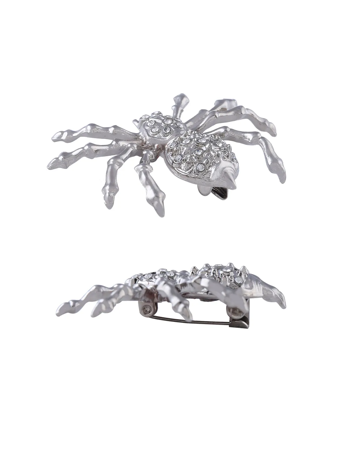 Creepy Designer Spider Insect Brooch