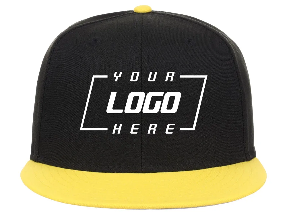 Crowns By Lids Full Court Fitted Cap - Black/Yellow