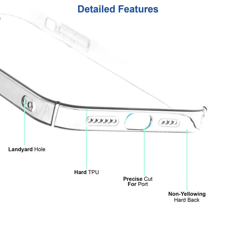Crystal Clear Hard Back Anti-Yellowing Phone Case For Apple iPhone 8