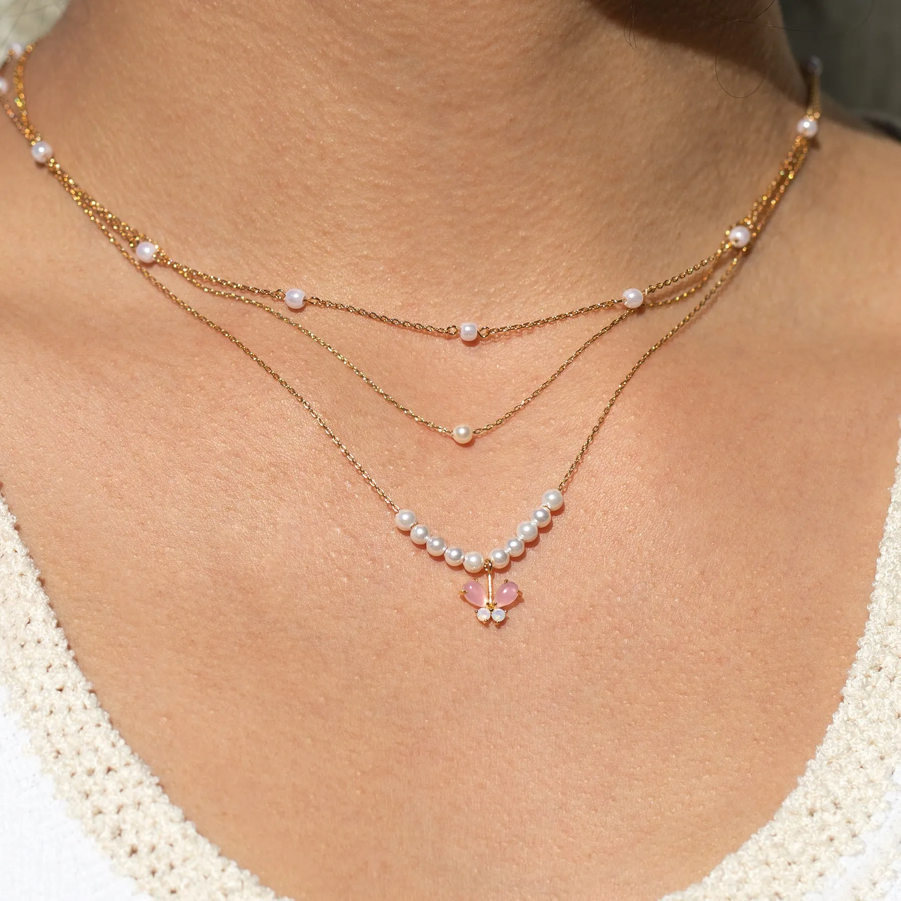 Delicate Pearl Necklace