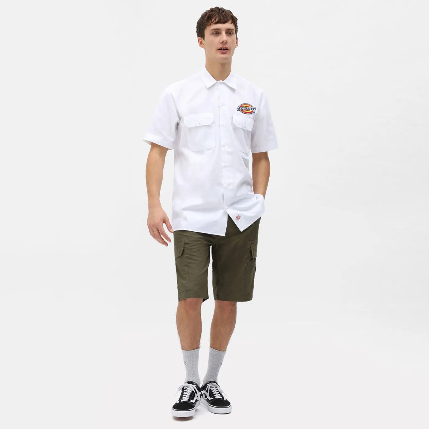 Dickies Shirt Short-Sleeve Logo White