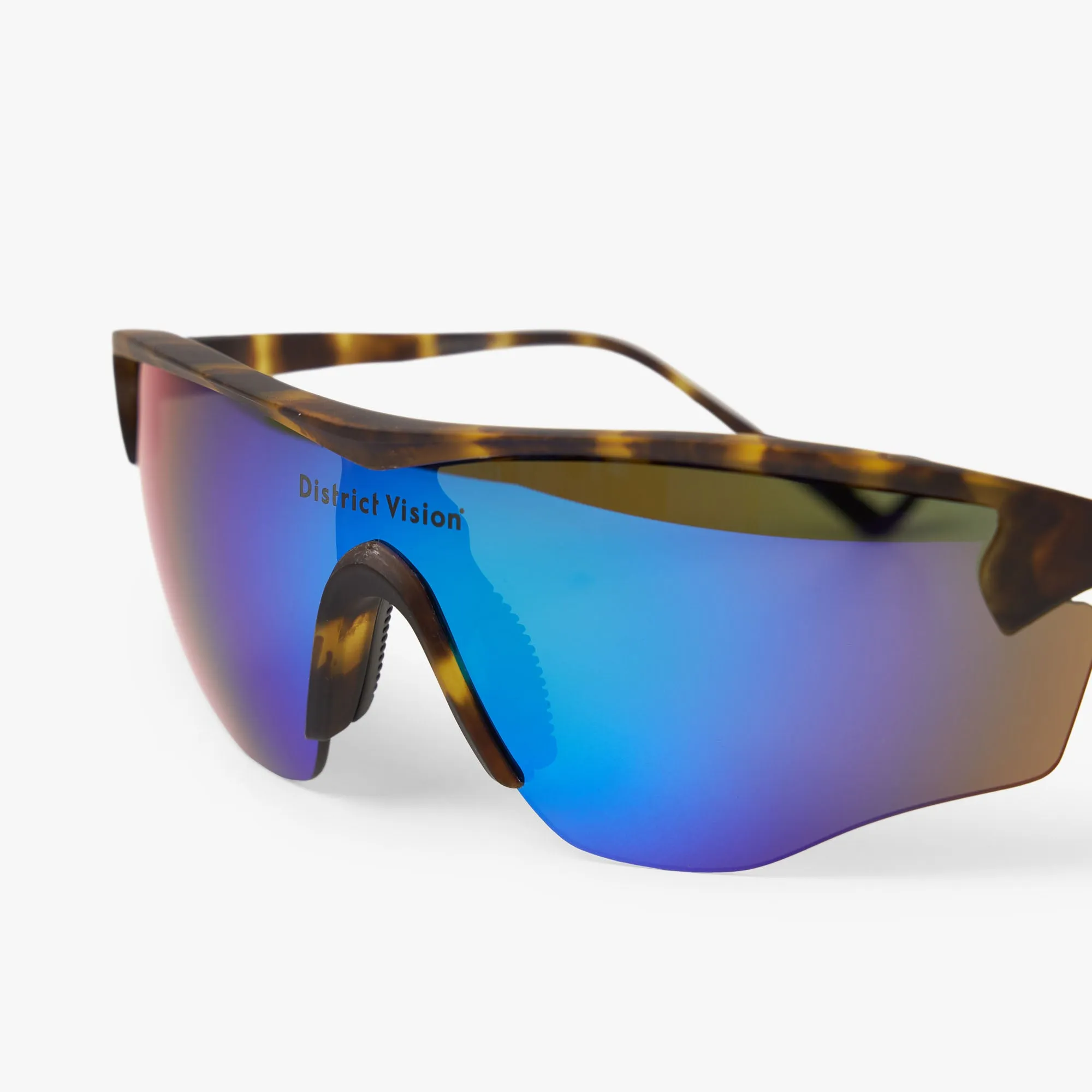 District Vision Junya Racer Tortoise / Blue Mirror