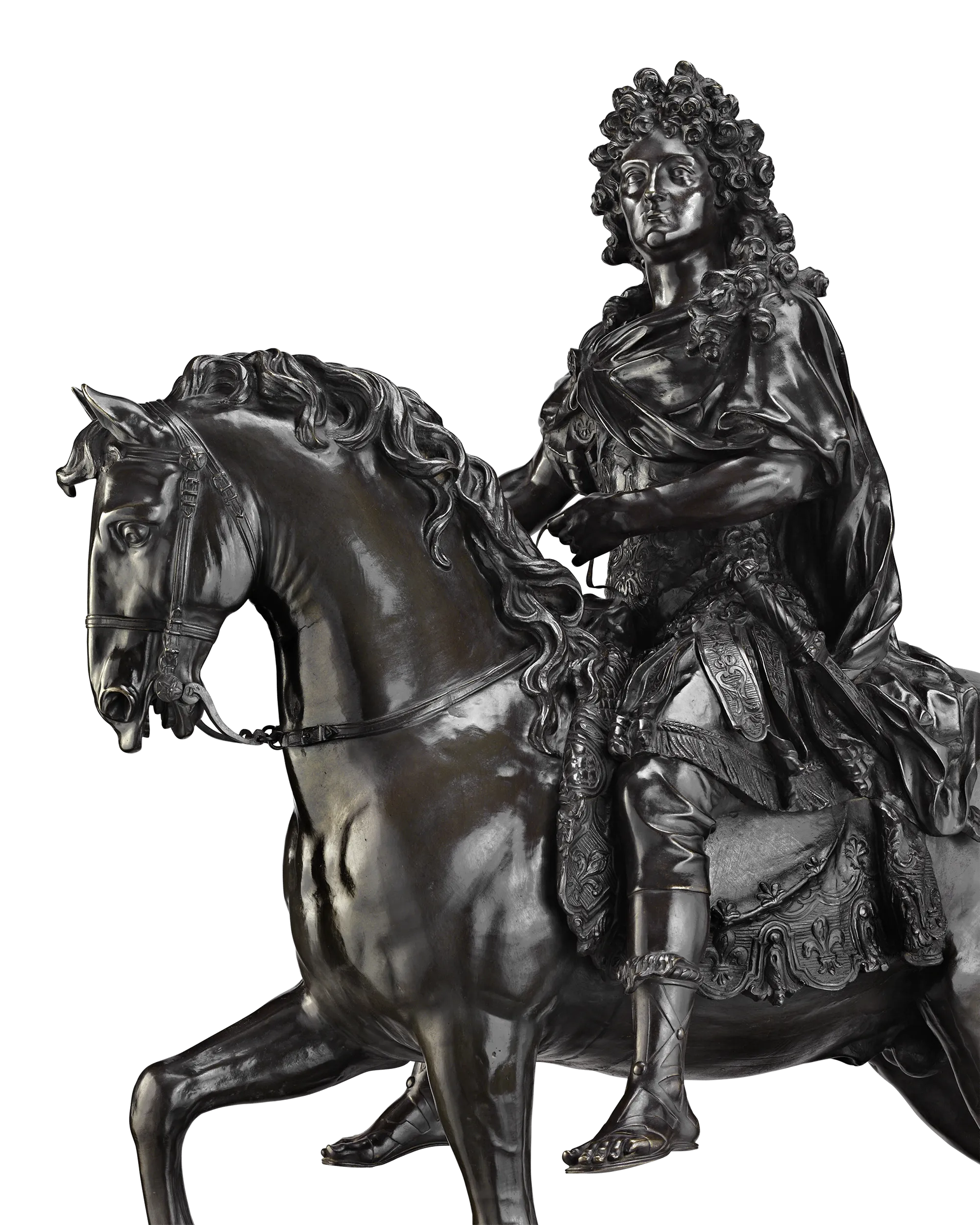 Equestrian Portrait of Louis XIV by Girardon