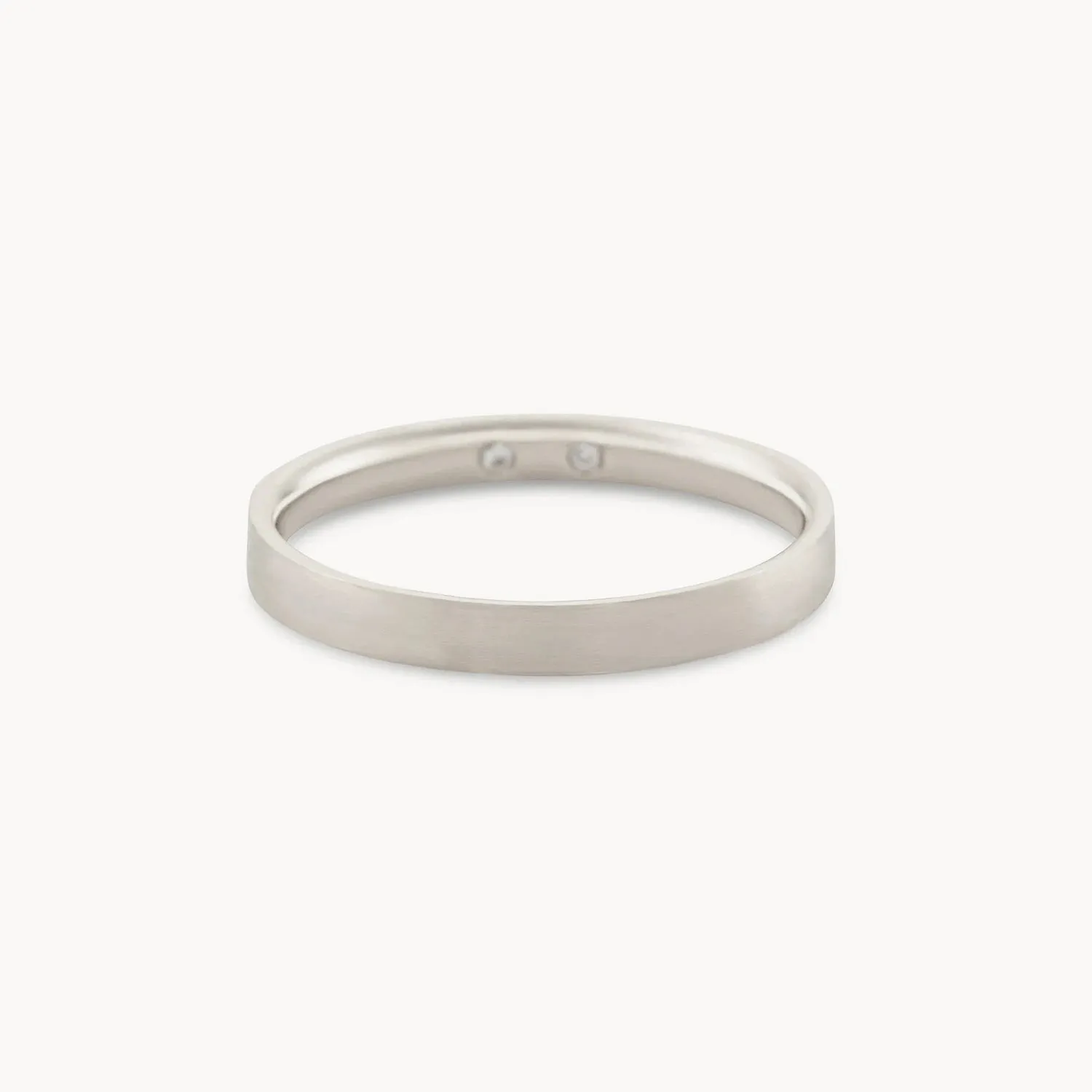 Everlast band polished - 14k white gold, polished