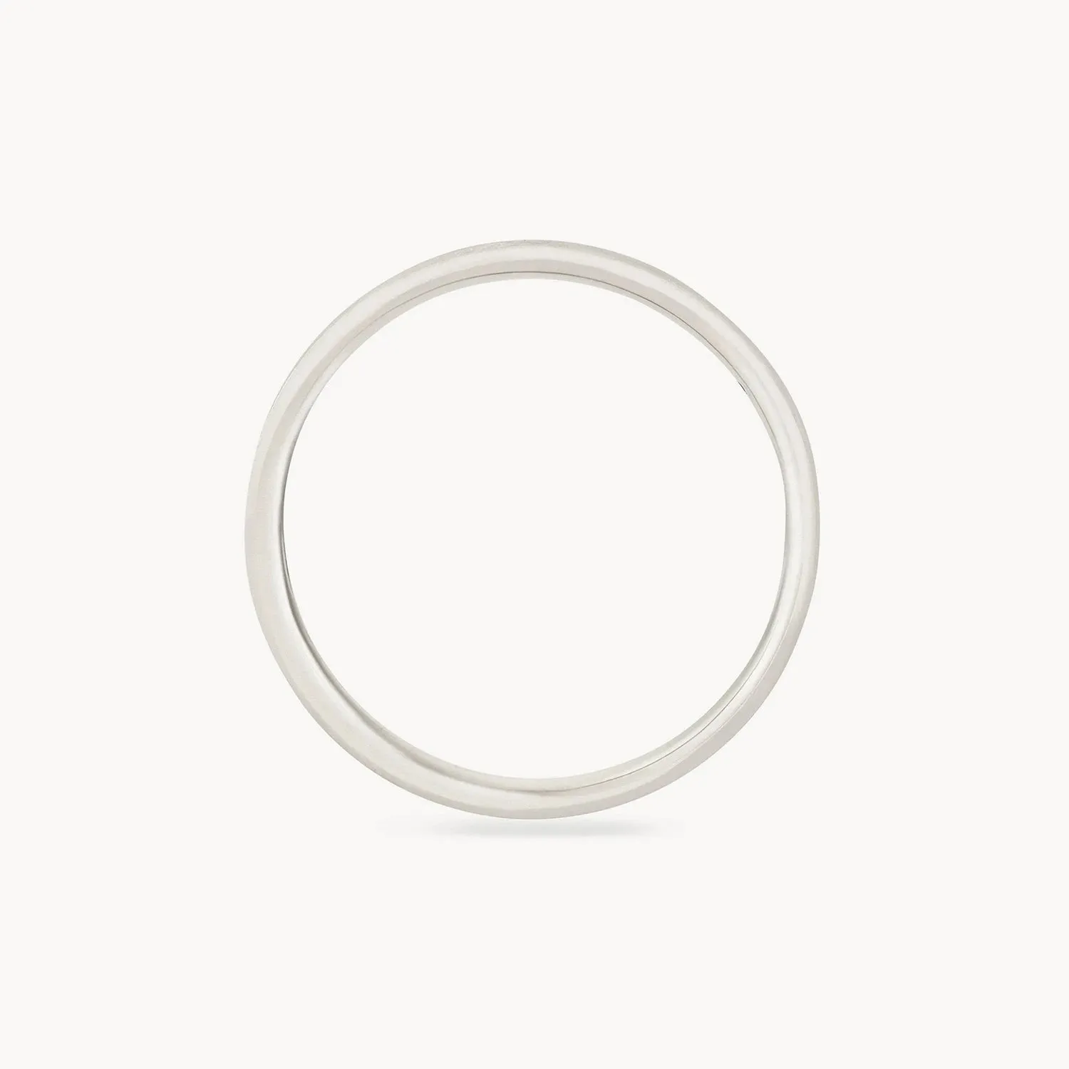 Everlast band polished - 14k white gold, polished