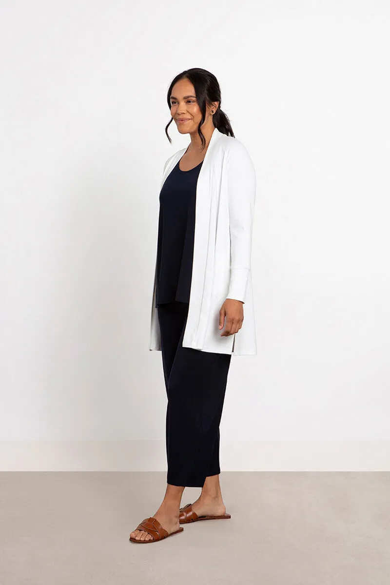 Everyday Cardigan Long | White