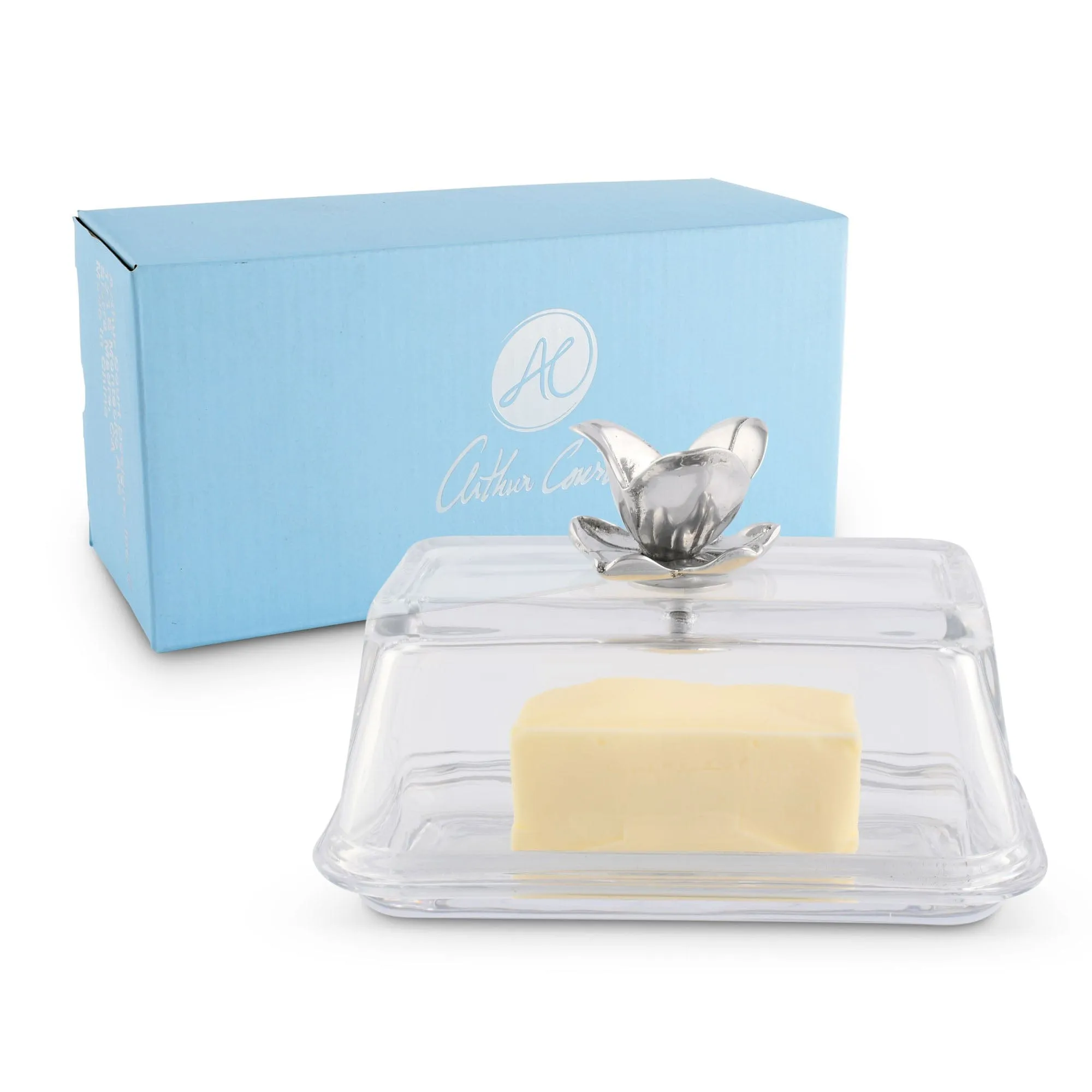 Glass Butter Dish - Magnolia