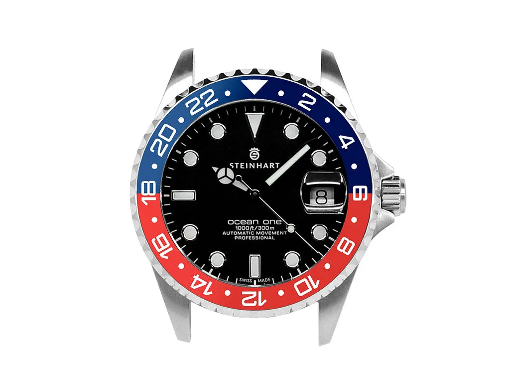 GMT Style Ceramic Bezel Insert Navy Blue/Red (Pepsi)