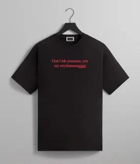 God I Luh You. You My Everything. Tee (Black/Red)